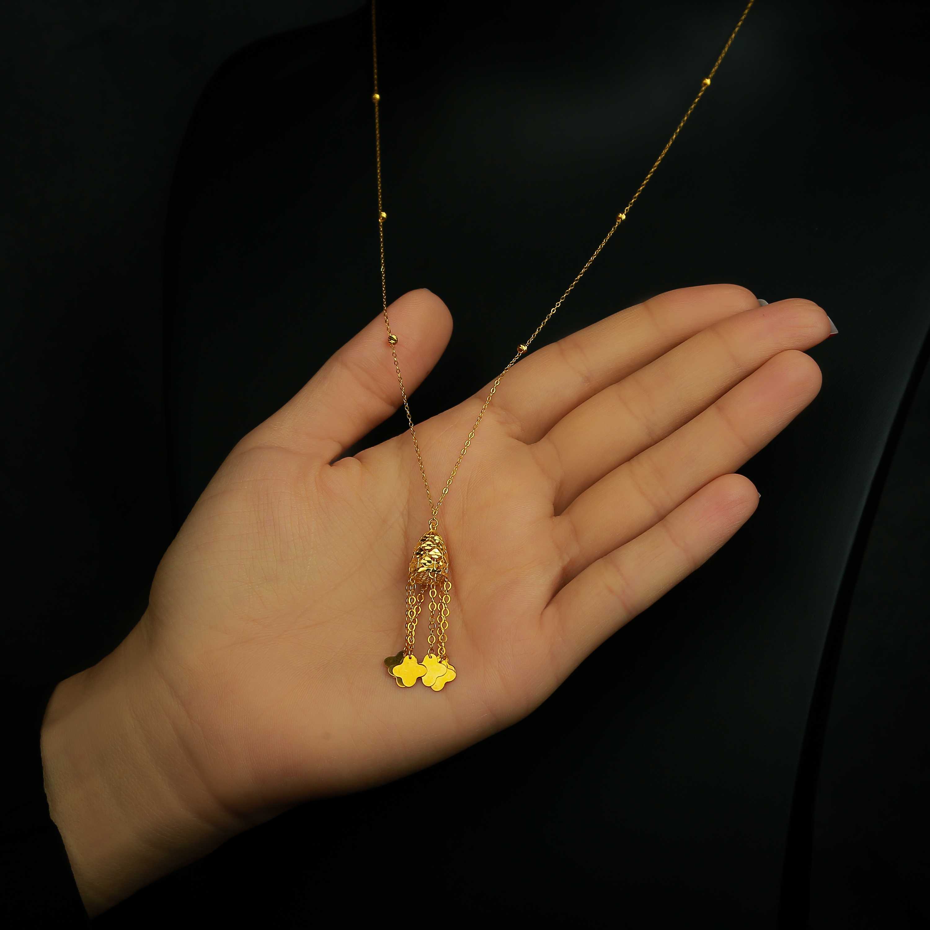 21 karat gold necklace, Turkish made - (H-0545)